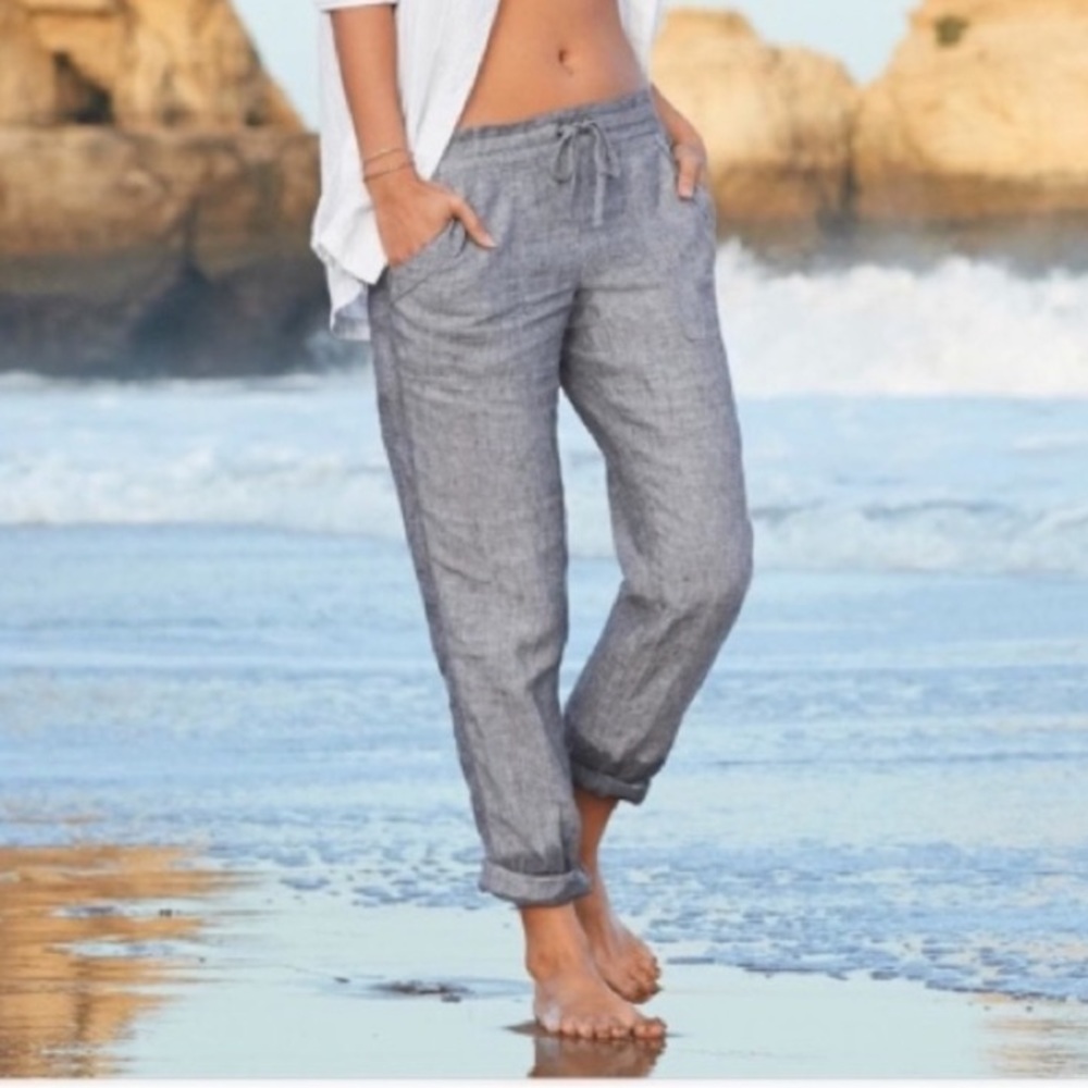 Athleta Linen ankle pants sz 6